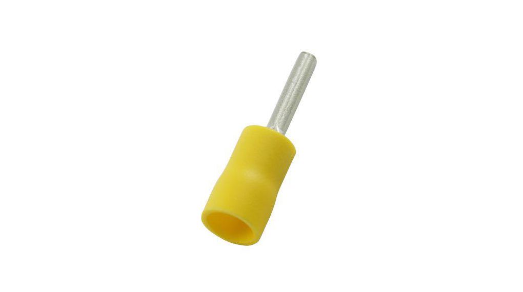 Stiftkabelschuh, isoliert, PVC, 600 V 6mm² Copper Packung à 100 Stück